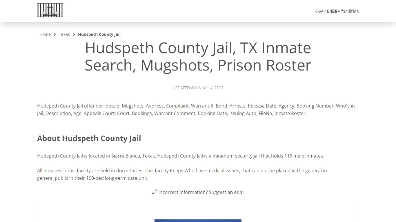 Hudspeth County Jail, TX Inmate Search, Mugshots, Prison ...